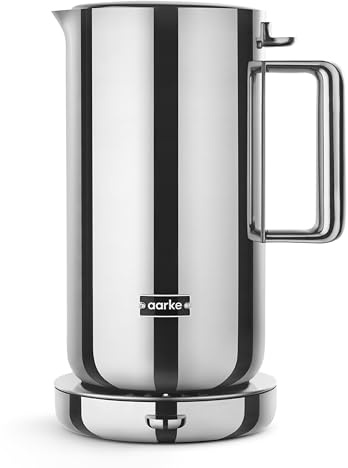 Aarke Kettle - Electric Stainless Steel Tea Kettle 1.2L (40oz), Steel