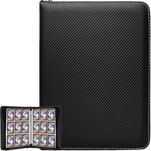 Album per carte collezionabili 900 carte da collezione, 9 tasche, 50 pagine, per carte sportive, MTG, TCG, carte Yugioh, ecc.
