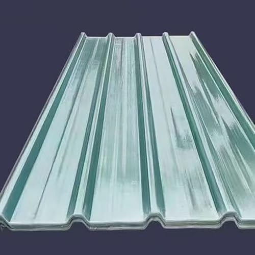 Pannelli Da Tetto Isolanti Trasparenti, Lastra Di Ondulate In Fibra Di Vetro, Lamiere Di Illuminazione Ondulate, Copertura Fogli Di Ricambio, Per Serra, Garage(10pcs,93x130cm/36.6x51.2in)