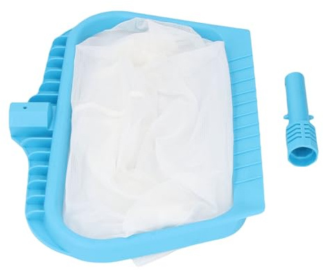 BAFOVY Professionell Poolskimmer Netto Tunga Badblad, Mångsidigt Utbytbart Nätsystem, Höghållbar Hållbar Konstruktion, Ergonomisk Bekväm Handtag, Poolskimmer