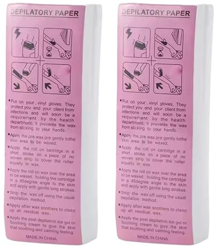 Wax Strips for Hair Removal, 200 Sheets Wax Strips for Hair Removal 8x3 Inch Thickened Cotton Fiber for Legs, Armpits, Arms