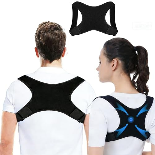Pedicur Back Brace Posture Corrector for Women Men - Adjustable Back Support Shoulder Posture Support for Improve Posture Provide And Back Pain Relief For Upper Back Pain