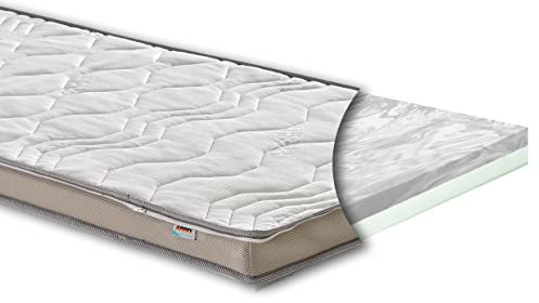 XXL Duo Topper 12cm – 180x200 cm – Härtegrad wendbar H3/H4 mittel/fest – Matratzenauflage für alle Betten – extra hoher Komfort – Bezug abnehmbar & waschbar