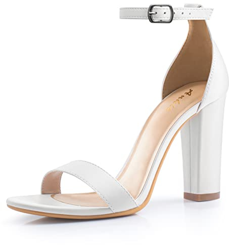 Ankis Women's White Fluffy Slippers, Memory Foam, Cross Band, Open Toe, Size 5/6 UK