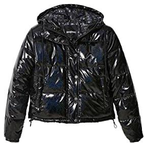 Desigual PADDED_KIRKENES, 2002 ANTHRACITE, CAPPOTTO CORTO IMBOTTITO Da donna, Black, XL