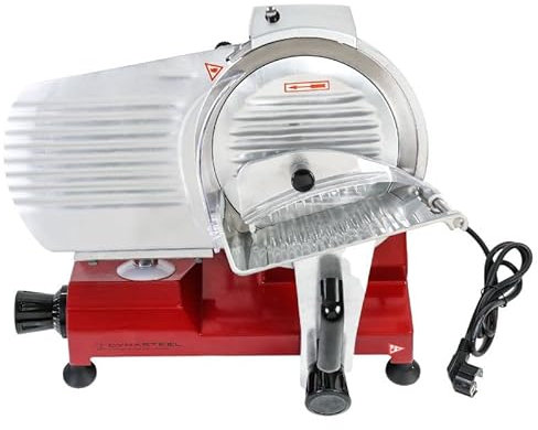 Trancheuse à Jambon à Gravité Professionnelle Rouge 250 mm