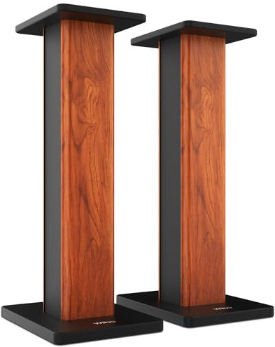 Wiibo Tempo 60 - Paire de Pieds d'Enceintes - Hauteur 60 cm - Base Solide Anti-Vibration - Compatibilité Universelle Enceintes HiFi Stéréo et Home Cinéma - Pieds Antidérapants