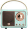 Altoparlante Bluetooth Portatile Speaker Bluetooth Vintage Wireless Compatto per Interno ed Esterno Regalo Amica Decorazioni Casa Regali di Compleanno per Ragazzi Adolescenti, Ragazze, Uomini (Blu)