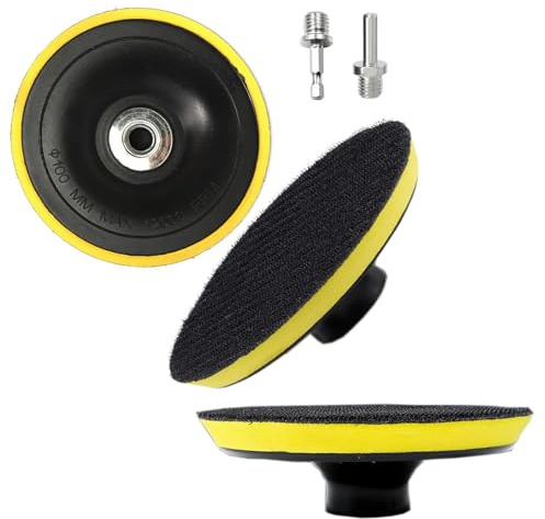 Secwell 3 Piezas 100mm Plato con Gancho y Bucle M14 Disco de Lijado