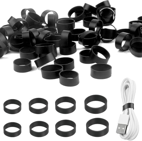 KIRZAX 100 bandas elásticas resistentes, 4 tamaños, tácticas, reutilizables para el hogar, la escuela, la oficina y la industria.