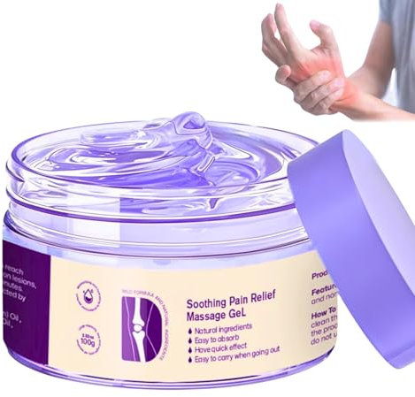 Krea-in Joint Pai-n Relief Purple Gel | Soothing Massage Gel, Arthritls Joint Relief Cream for Throughout The Body, | Fast-Acting Formula with Natural Ingredients, Vegan Skincare - 100G