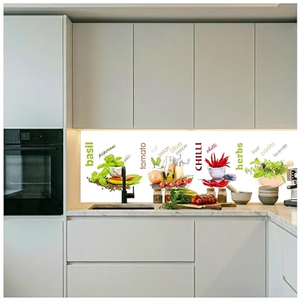 Dimex Küchenrückwand Folie selbstklebend GEWÜRZ | Klebefolie - Dekofolie - Spritzschutz für Küche | Made in EU - 180 cm x 60 cm
