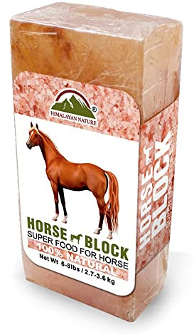 Himalayan Nature Horse Licking Salt, Animal Licking Mineral Salt Brick - 5 Lbs