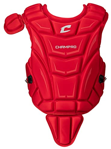 Champro Optimus MVP Chest Protector, 12, Scarlet Red