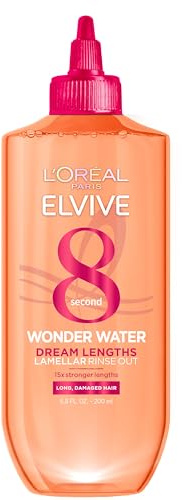 L'Oreal Paris Elvive Dream Lengths 8 Second Wonder Water Detangling Lamellar Rinse Out, 6.8 Ounce