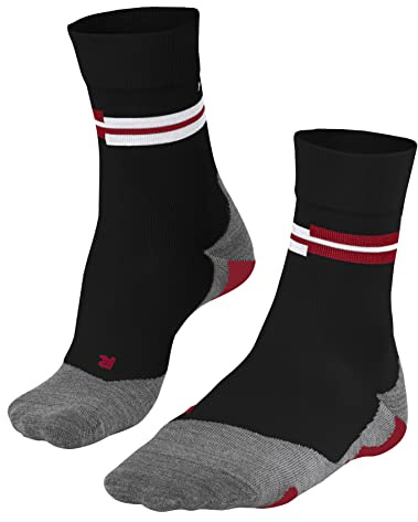 FALKE Herren Laufsocken RU5 Race M So Funktionsmaterial antiblasen 1 Paar, Schwarz Black 3011, 39-41