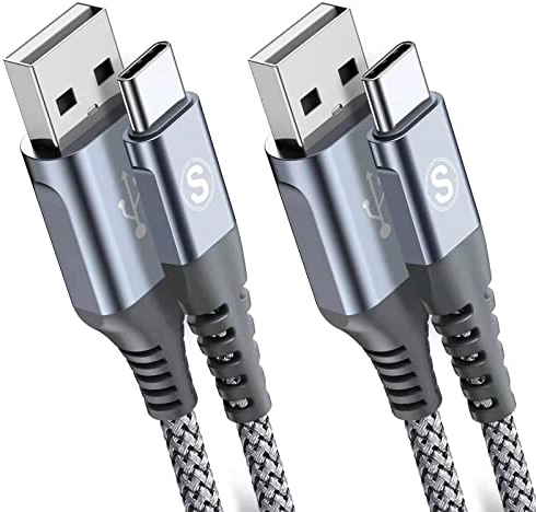 2-Pack 6M USB C Cable 3.1A Fast Car Charger Cable Compatible for iPhone 17 air 16 15 Plus Pro Max, Samsung Flip/Fold 7 6 5 4 3 S26 S25 S24 S10 S20 S21 S22 S23 A16/15/14/13/12 A35/A34 A56/55/54, Pixel