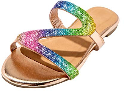 Allbestop Tongs Femme Noir,Coffret Moscow Mule Claquette Piscine Pantoufle Garcon Chaussons Cuir Cirage Noir Chaussure Cuir Générique Sandale Femme Confortable Été (Multicolore,41)