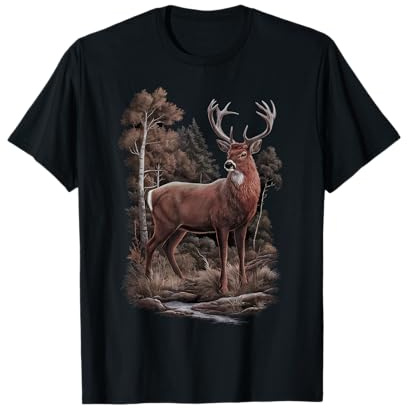 Chasseurs & Chasseresses Vêtement Cadeau de Chasse au Cerf T-Shirt
