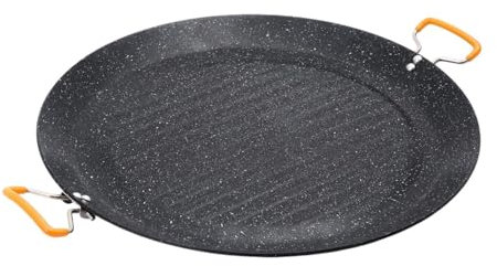 MagiDeal Sartén para Parrilla de Barbacoa Coreana, práctica sartén Teppanyaki, Placa para Parrilla de Barbacoa Antiadherente para Barbacoa, Senderismo,