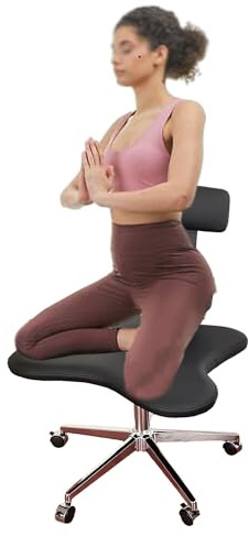 Silla ergonómica ajustable con soporte lumbar para una postura saludable y trabajo enfocado