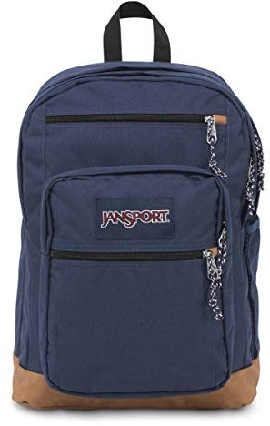 JanSport Rucksack mit 15-Zoll-Laptophülle, marineblau, große Computertasche, Rucksack mit 2 Fächern, ergonomische Riemen, Tasche für Herren, Damen