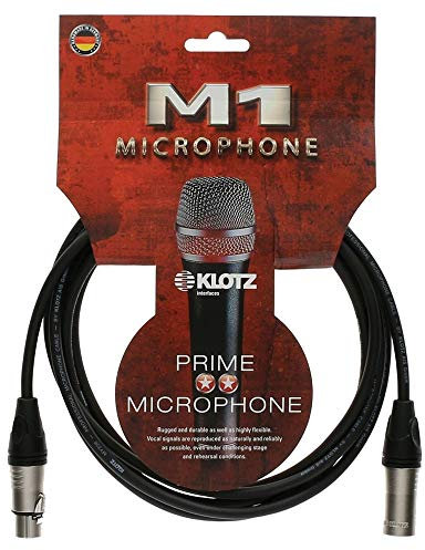 Klotz M1K1FM0500 M1 XLR Mikrofonkabel, Stecker auf Buchse, 4,8 m, 4,9 m