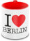 I love Berlin - Tasse, weiss/rot, Tasse im klassischen  I love  - Design