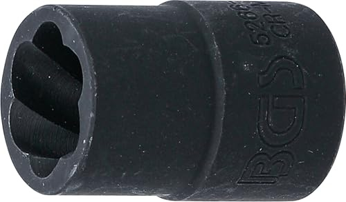 BGS 5266-15 | Twist Socket (Spiral Profile) / Screw Extractor | 12.5 mm (1/2) Drive | 15 mm