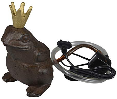 Wasserspeier Froschkönig aus Gusseisen 19 cm