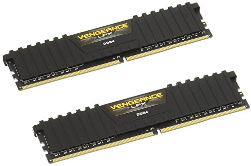 Corsair CMK8GX4M2A2666C16 Vengeance LPX 8 GB (2 X 4 GB) DDR4 2666 MHz C16 XMP 2.0 High Performance Desktop Memory Kit, Black
