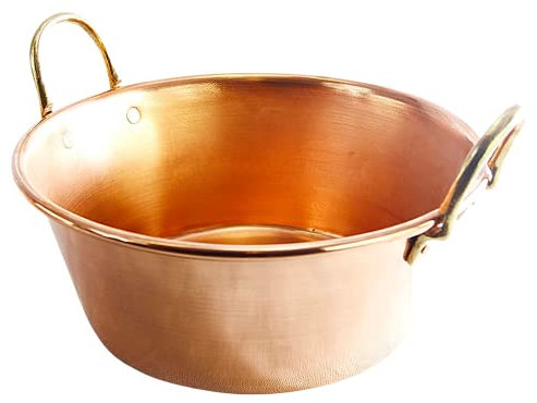 CopperGarden Soßen- & Marmeladentopf 20 Liter I Kochtopf aus Kupfer mit 40 cm Durchmesser I großer Topf zum Marmelade kochen I für offenes Feuer & Gas geeignet I ideale Wärmeverteilung