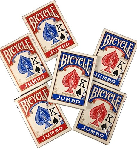 Bicycle Jumbo Index Playing Cards - 6 Decks