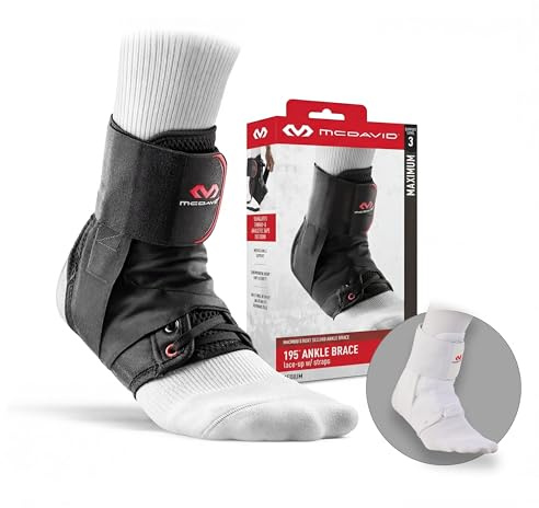 McDavid Ankle Brace Ultralight for Sprained Ankle, Figure 8 Ankle Braces, Lace up Ankle Brace, Ankle Braces for Men and Women, Ankle Support Brace and Stabilizer