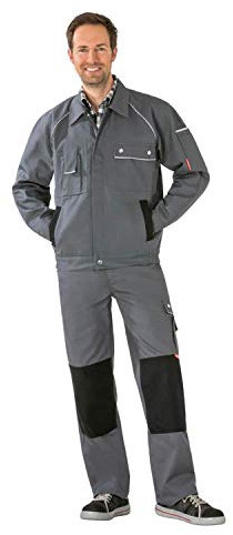 Planam 2113050 Canvas 320 Bundjacke, Grau/Schwarz, Größe 50