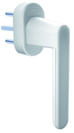 Schellenberg 46501 Sicherheits-Alarmgriff für Fenster, Balkon- und Terassentüren, 37 mm Stiftlänge, 115 dB Alarm für 180 Sekunden