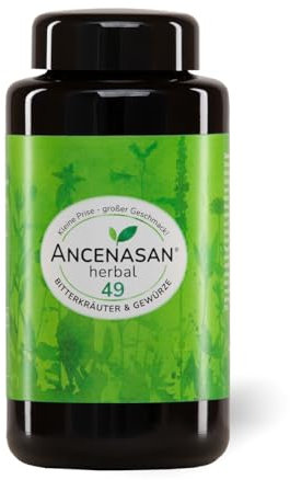 ANCENASAN herbal (120g) | 49-Bitterkräuter-Pulver | Mit natürlichen Bitterstoffen | Vegan Glutenfrei | Made in Germany