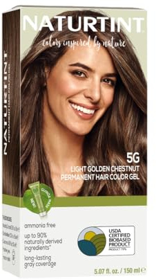 Tinte para el cabello Naturtint, 5G Light Golden Chestnut