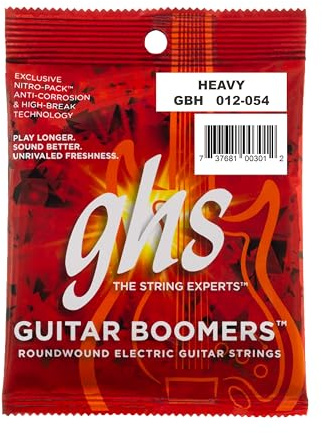 ghs GBH - Juego de cuerdas para guitarra eléctrica, 012-052