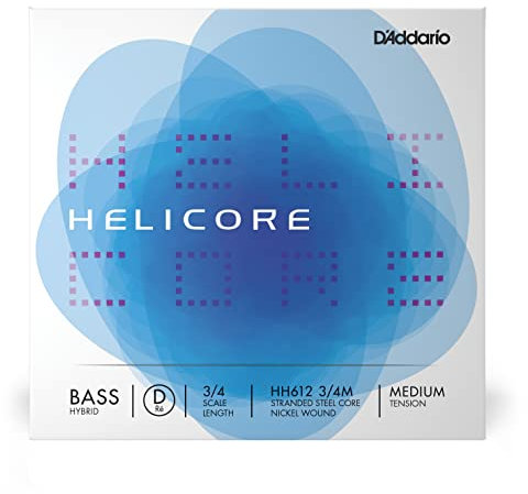 D'Addario HH612-3/4M Helicore Hybrid Einzelsaite 'D' Nickel umsponnen 3/4 Medium