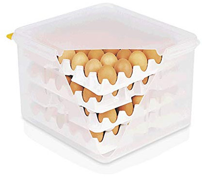 WAS 8623 120 Boîte à œufs en polypropylène HACCP 35,4 cm x 32,5 cm x 20 cm