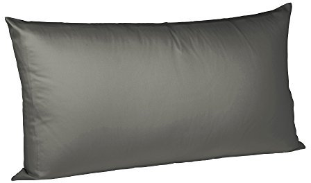 Fleuresse Colours Kissenbezug, Mako Satin, Steingrau, 40 x 40 cm