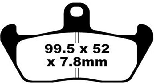 EBC Blackstuff Bremsbeläge (organisch) für Aprilia - Tuareg Rally | Tuareg Wind | , Cagiva - Tamanaco 125 | Mito 125 | Super City | Freccia 125 | W8 125 | W 12 | W16 600 | 750 Elefant | , Gilera - Nord-West 350 | , Moto Guzzi - Quota 1000
