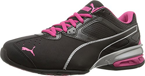 PUMA Women's Tazon 6 Sneakers, Puma Black/Puma Silver/Beetroot Purple, 8.5 M