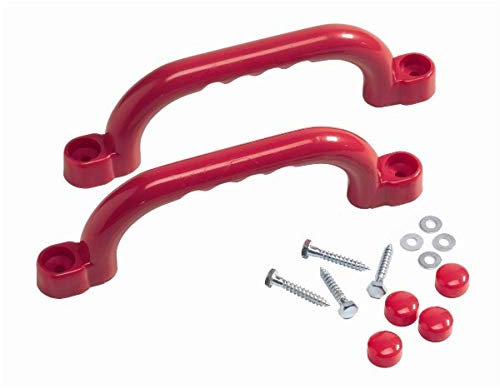 Loggyland Haltegriffe Handgriff für Spielanlagen Spielturm Set mit 2 Stück rot
