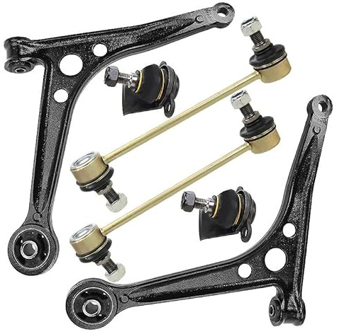 BESTPRICE 2x Brazo de control inferior del eje delantero izquierdo y derecho con rótula,2x barra de acoplamiento,2x tirante FORD GALAXY I (WGR), SEAT ALHAMBRA (7V8, 7V9), VW SHARAN (7M8, 7M9, 7M6)