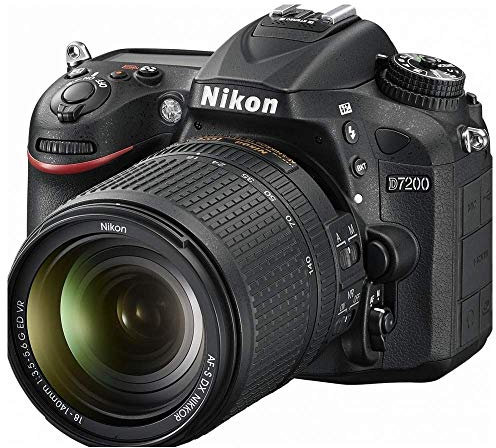 Nikon D7200 - Cámara réflex Digital de 24.2 MP (Pantalla de 3.2, FHD, WiFi), Color Negro - Kit con Objetivo AF-S Nikkor 18-140 mm, f/3.5-5.6 ED VR