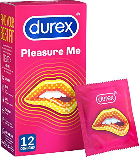 Durex Pleasure Me Condoms Ribbed & Dotted Regular Fit 12s