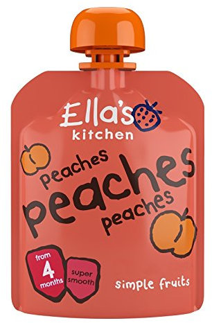 Ella's Kitchen Peaches Baby Food from 4 Months, 70 g