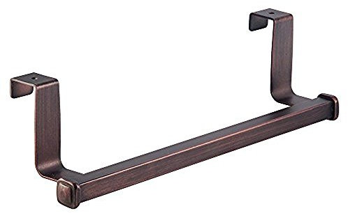 iDesign Marcel Barra Portasciugamani da Armadietto, Metallo, Marrone, 24x6.5x7 cm